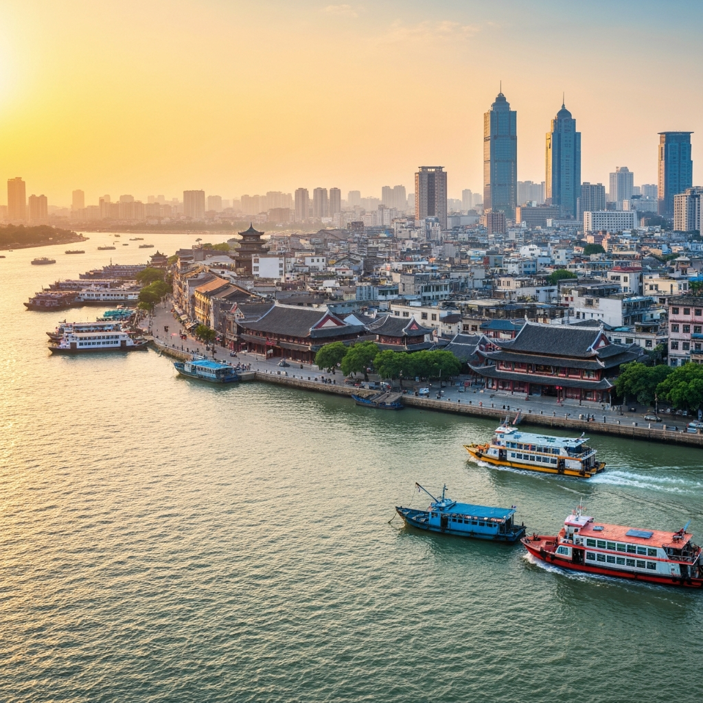 Aerial view of Shantou