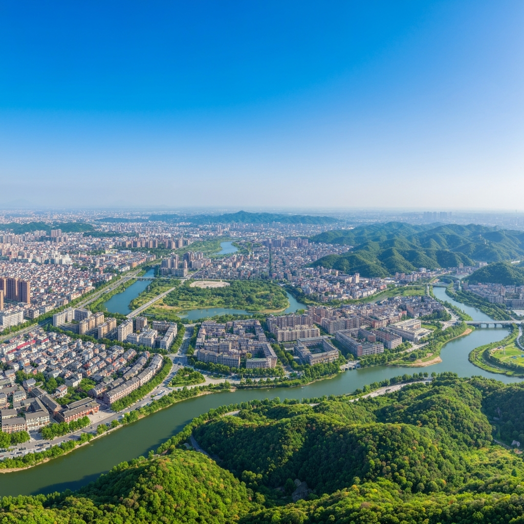 Aerial view of Hong Kong