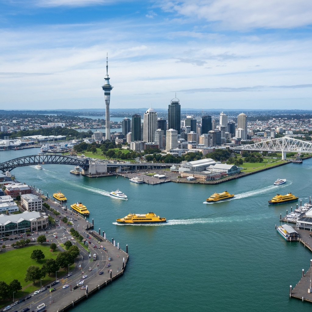 Wellington to Auckland Private Jet Route