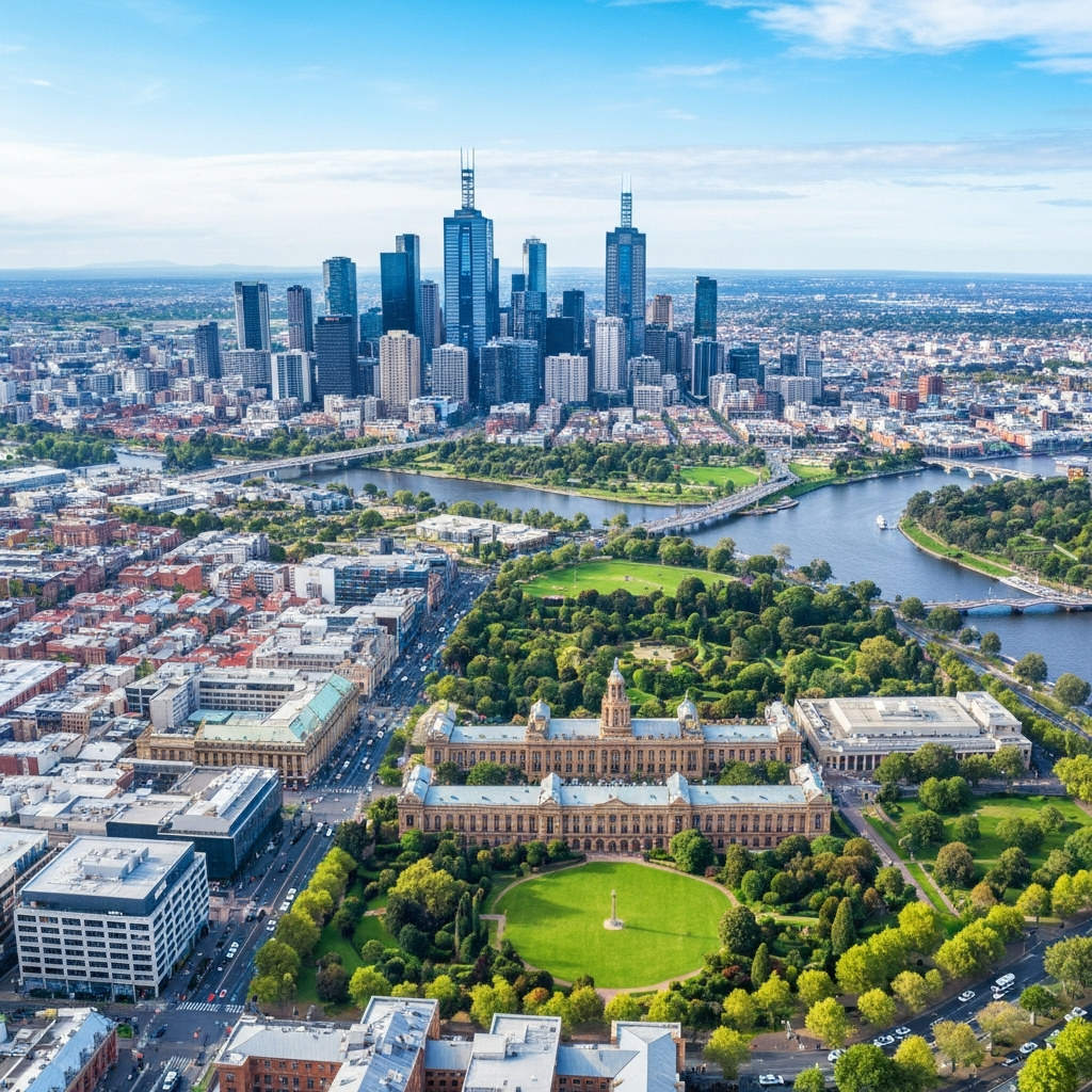 Melbourne Skyline Arrival