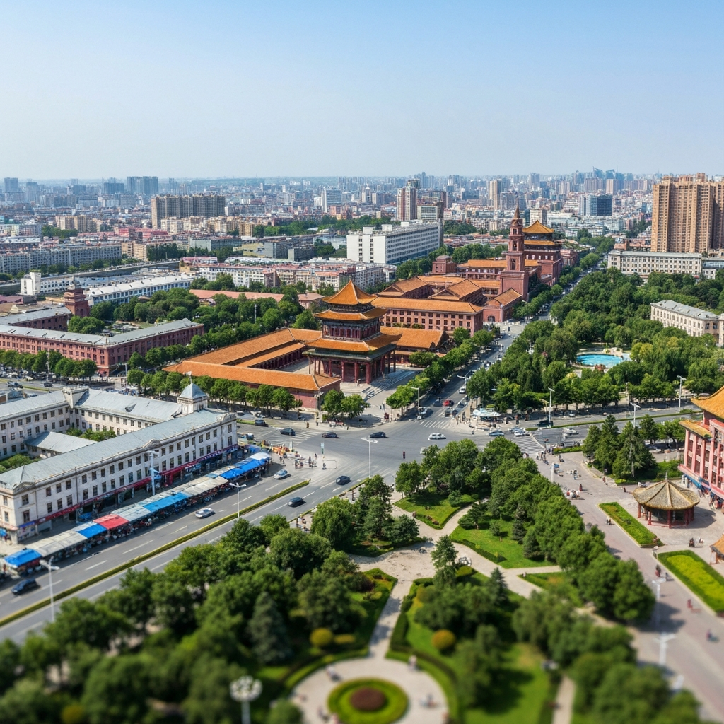Jet approaching Shenyang