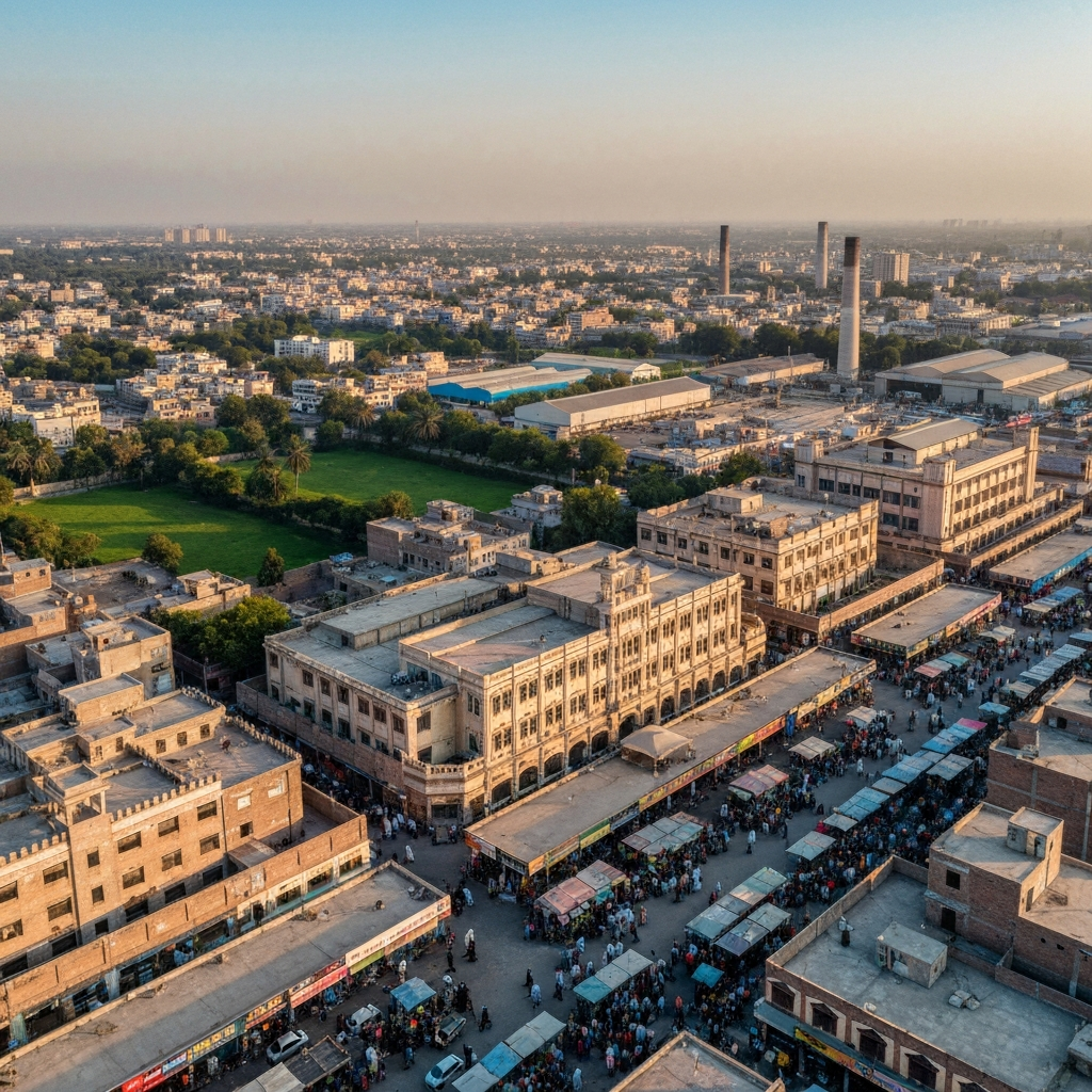 Faisalabad cityscape