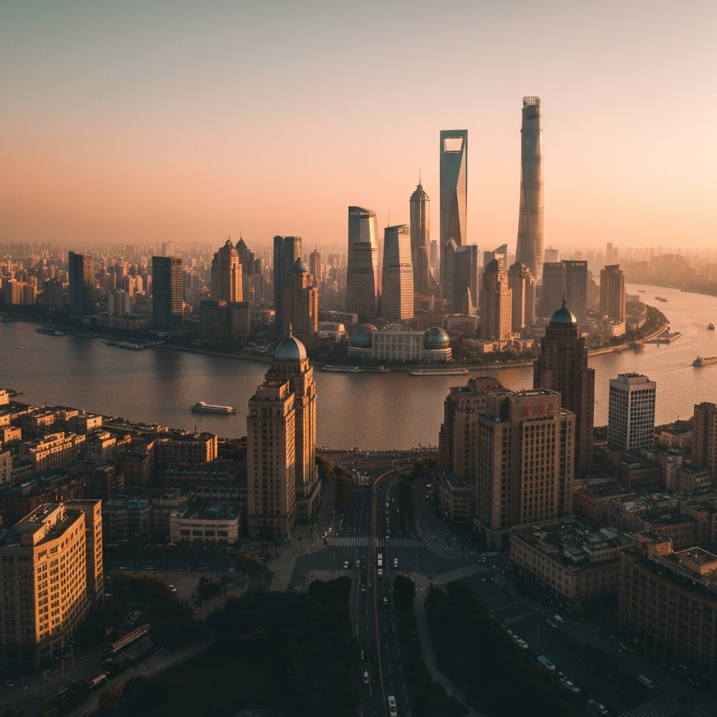 Jianguang to Shanghai Private Jet Route Card Image