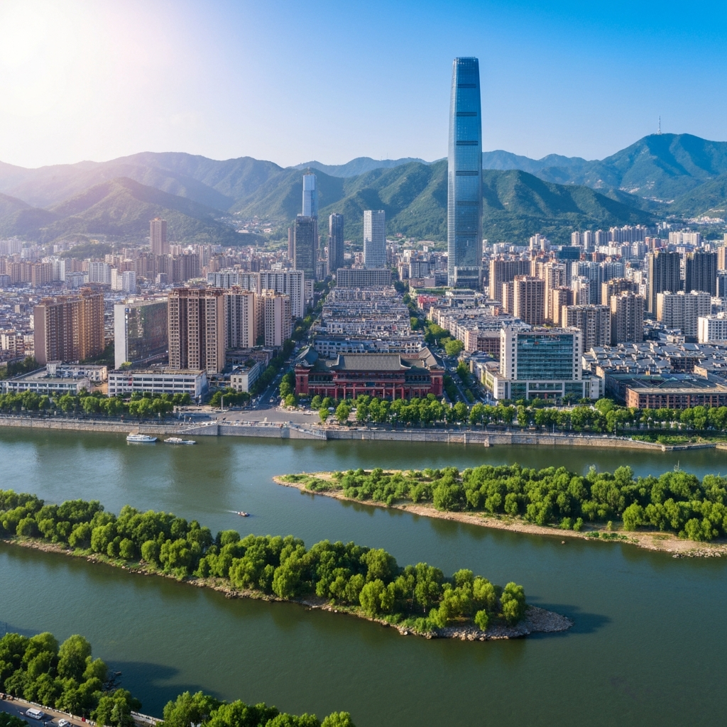 Yibin city view