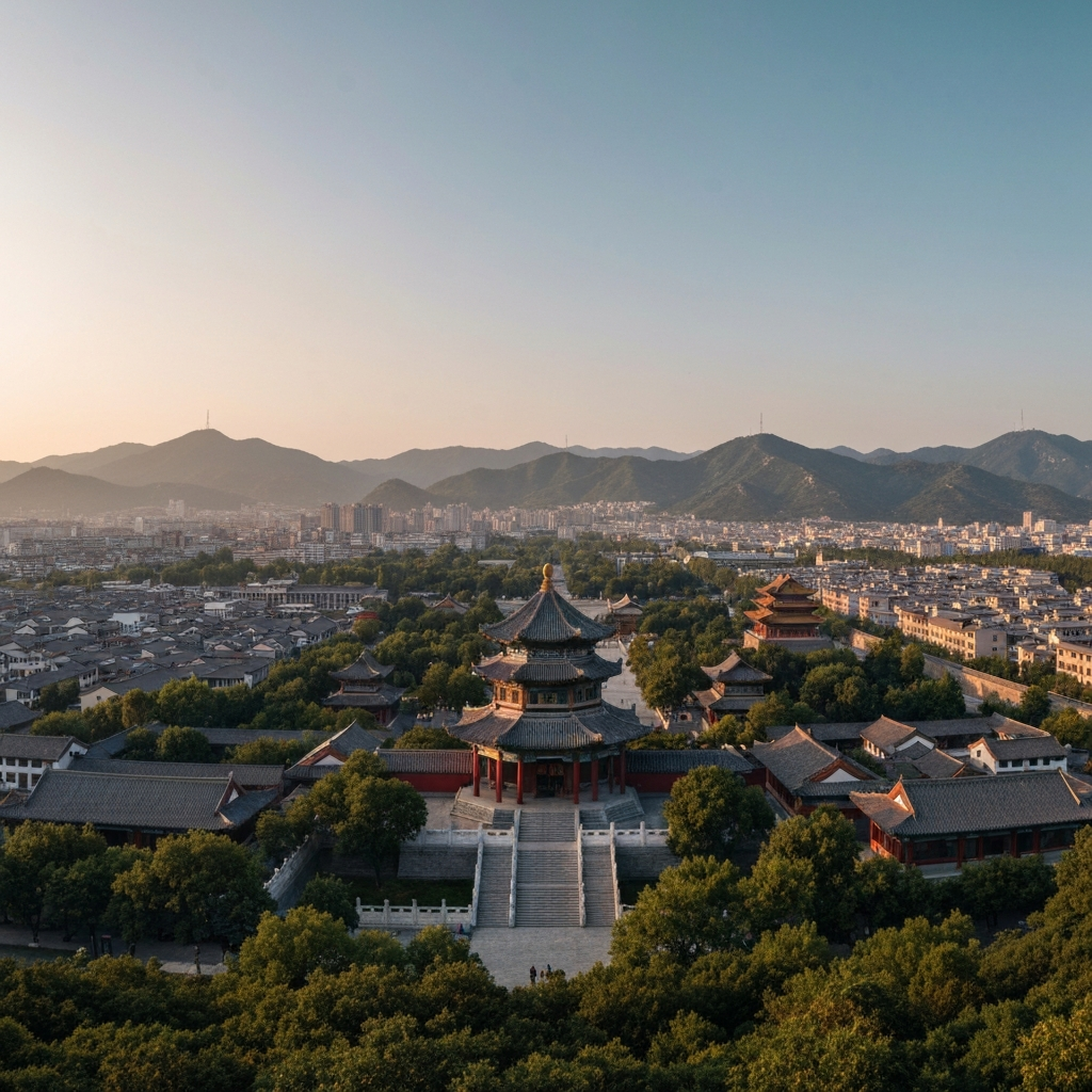 Mount Tai Aerial View