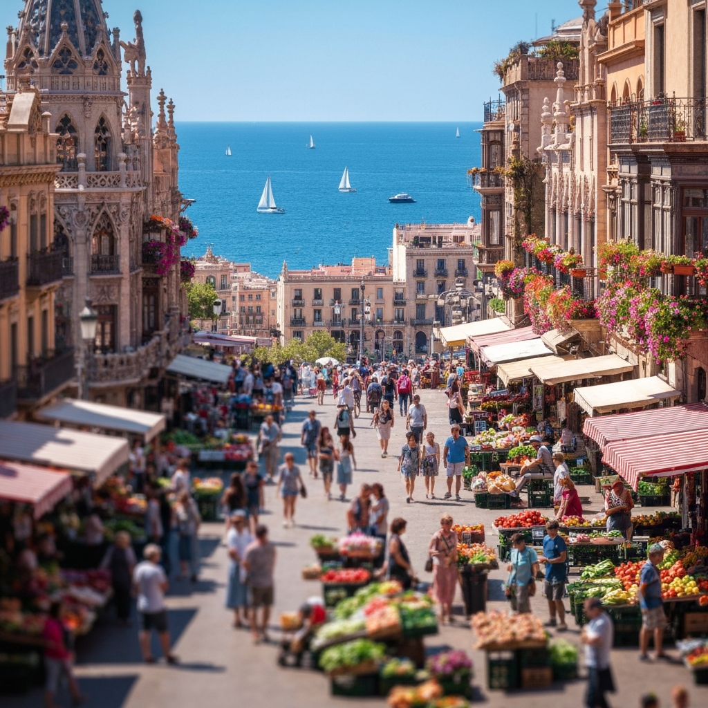 Barcelona aerial