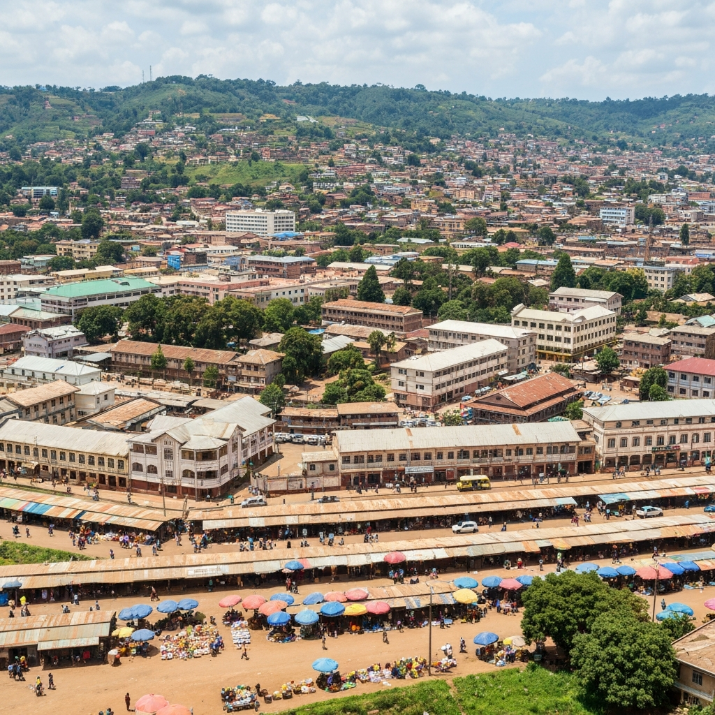 Aerial View of Gitega