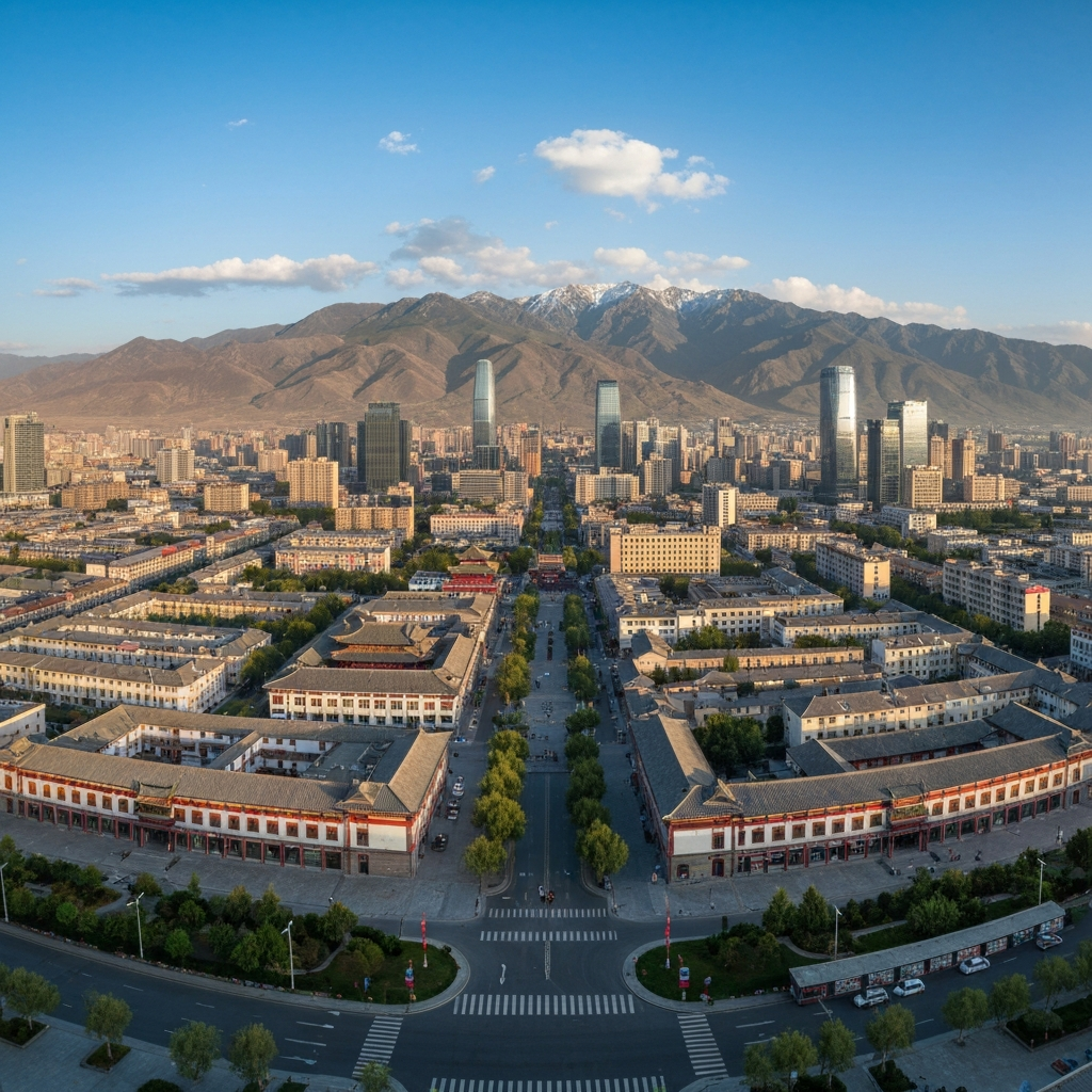 Lanzhou Yellow River aerial