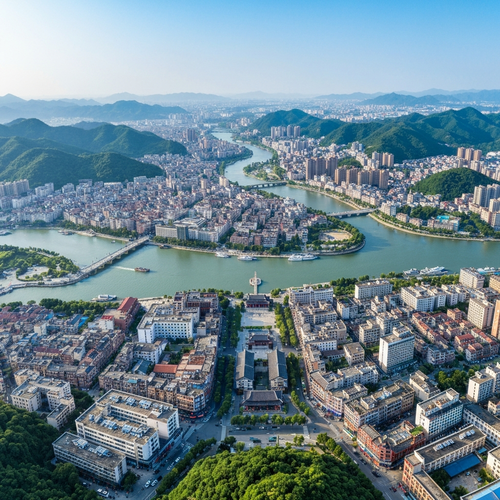 Shanwei coastline aerial