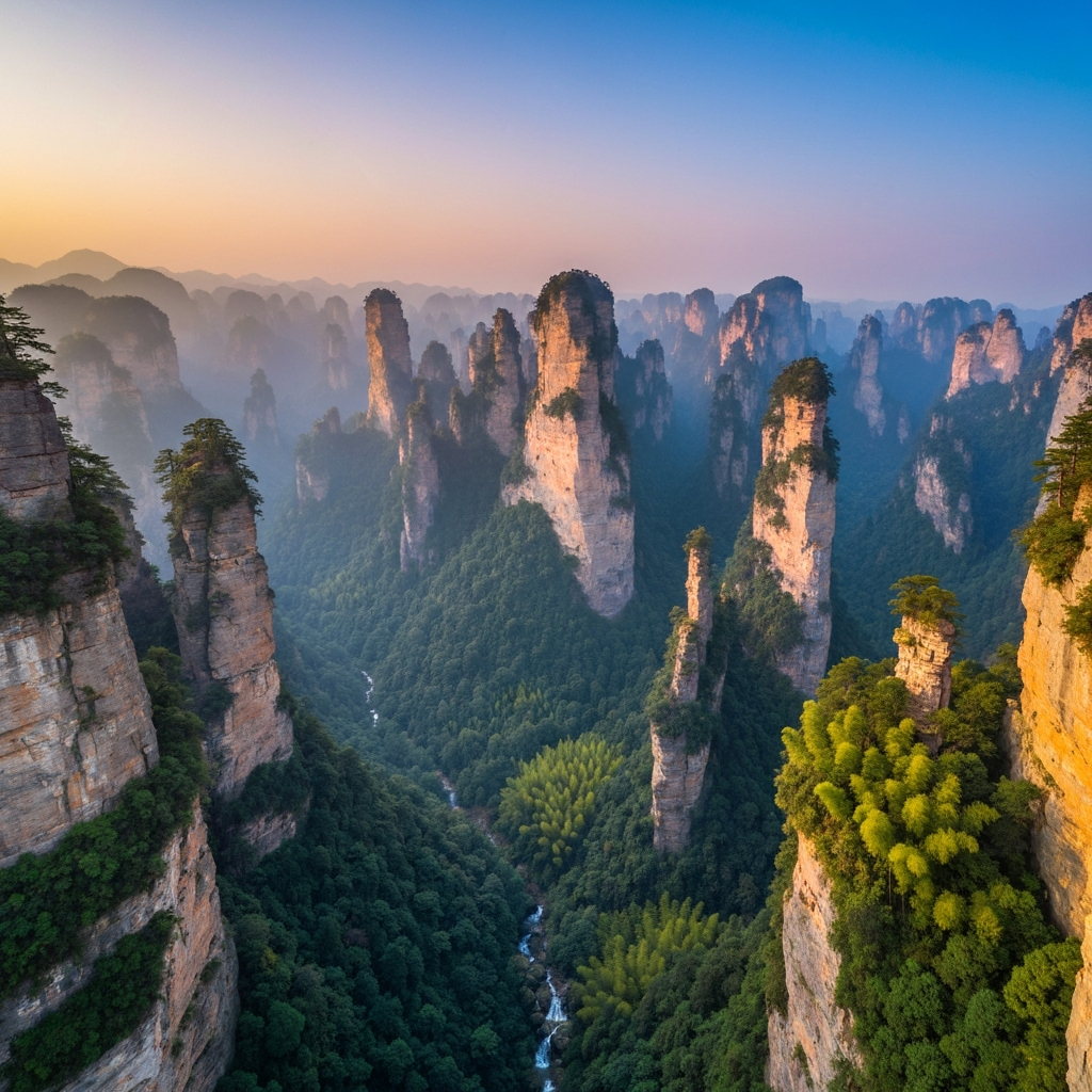 Zhangjiajie National Forest Park Aerial