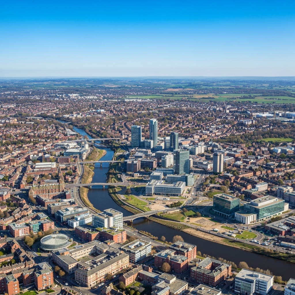 Leeds city skyline