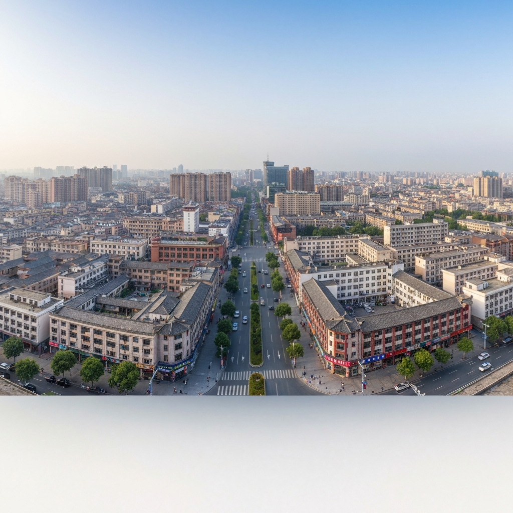 Aerial of Jinhua City