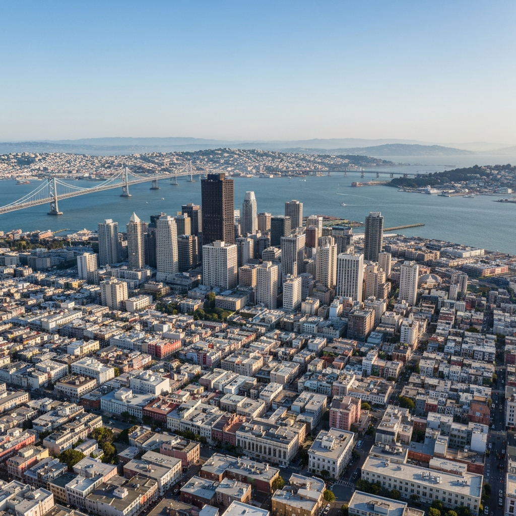 Aerial view of San Francisco