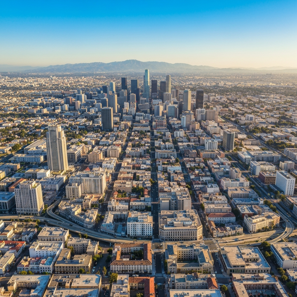 Landing in Los Angeles