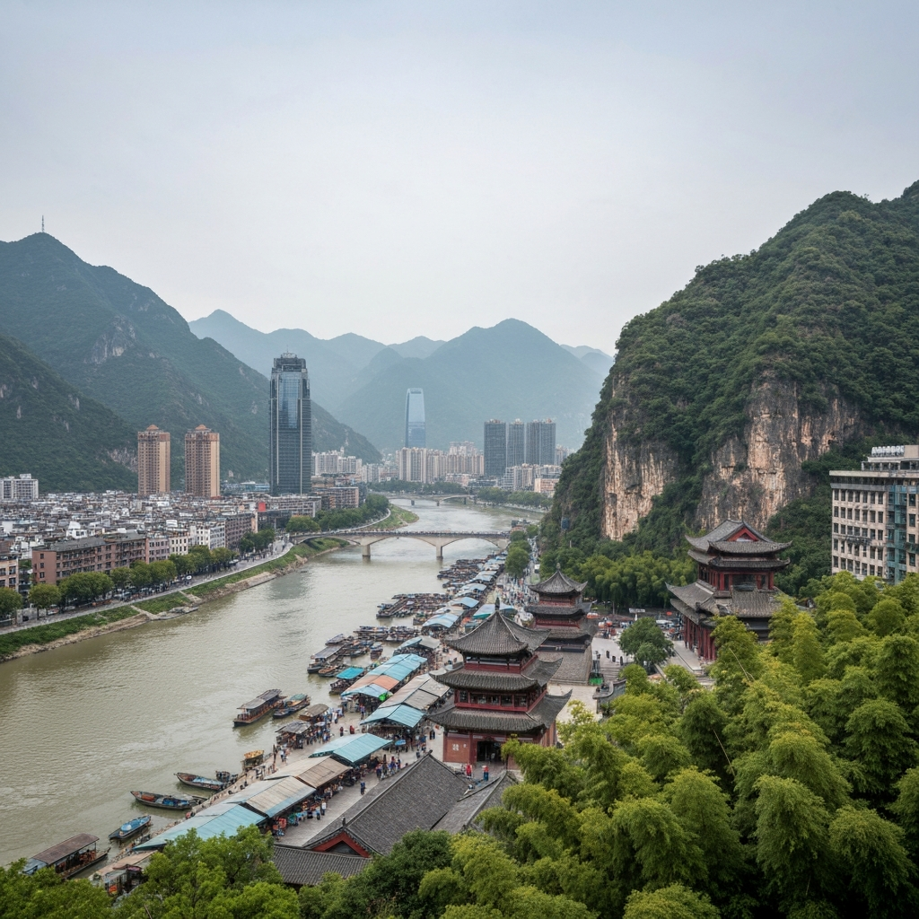 Yibin riverfront