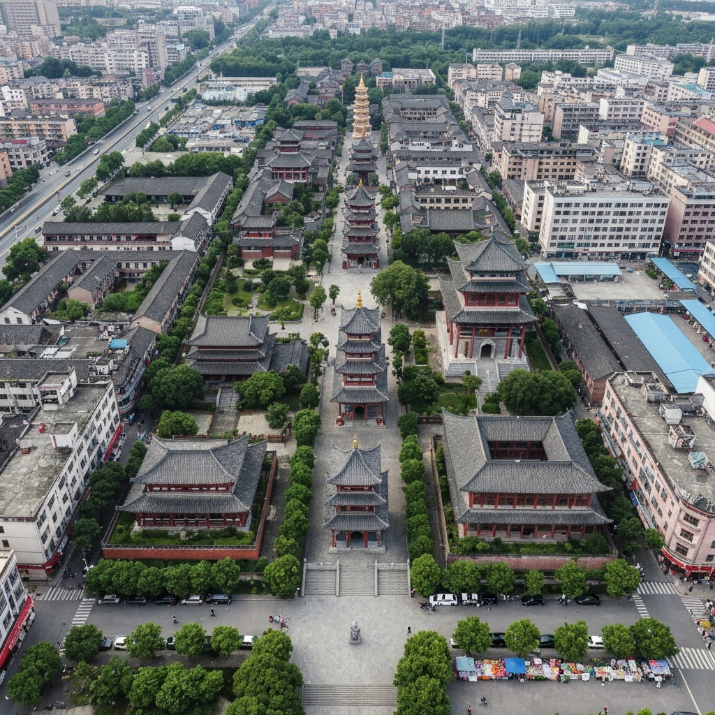 Aerial View Approaching Langfang