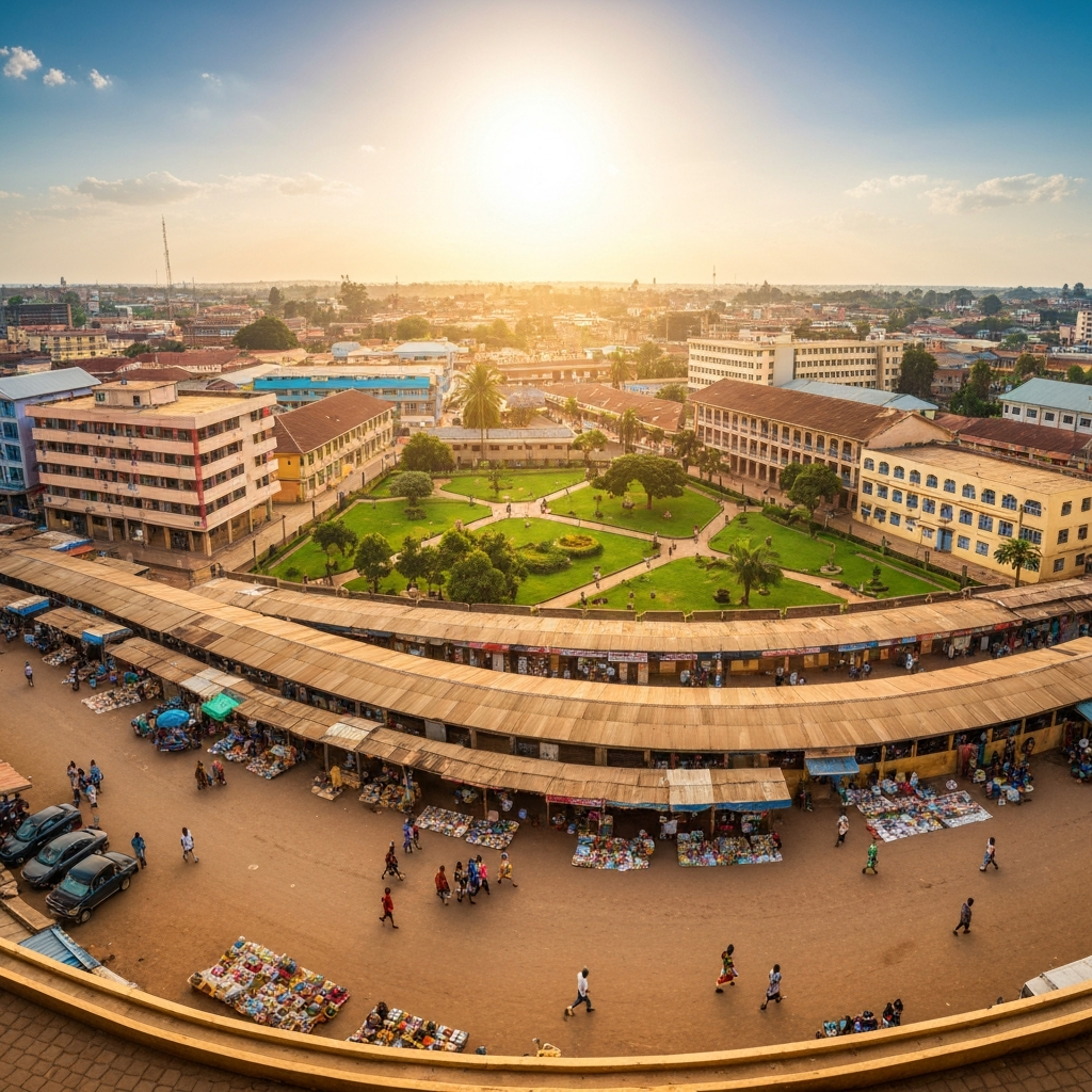 Yaoundé Cityscape from Above