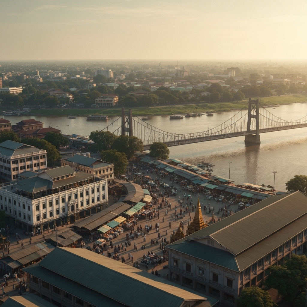 Mandalay Palace aerial