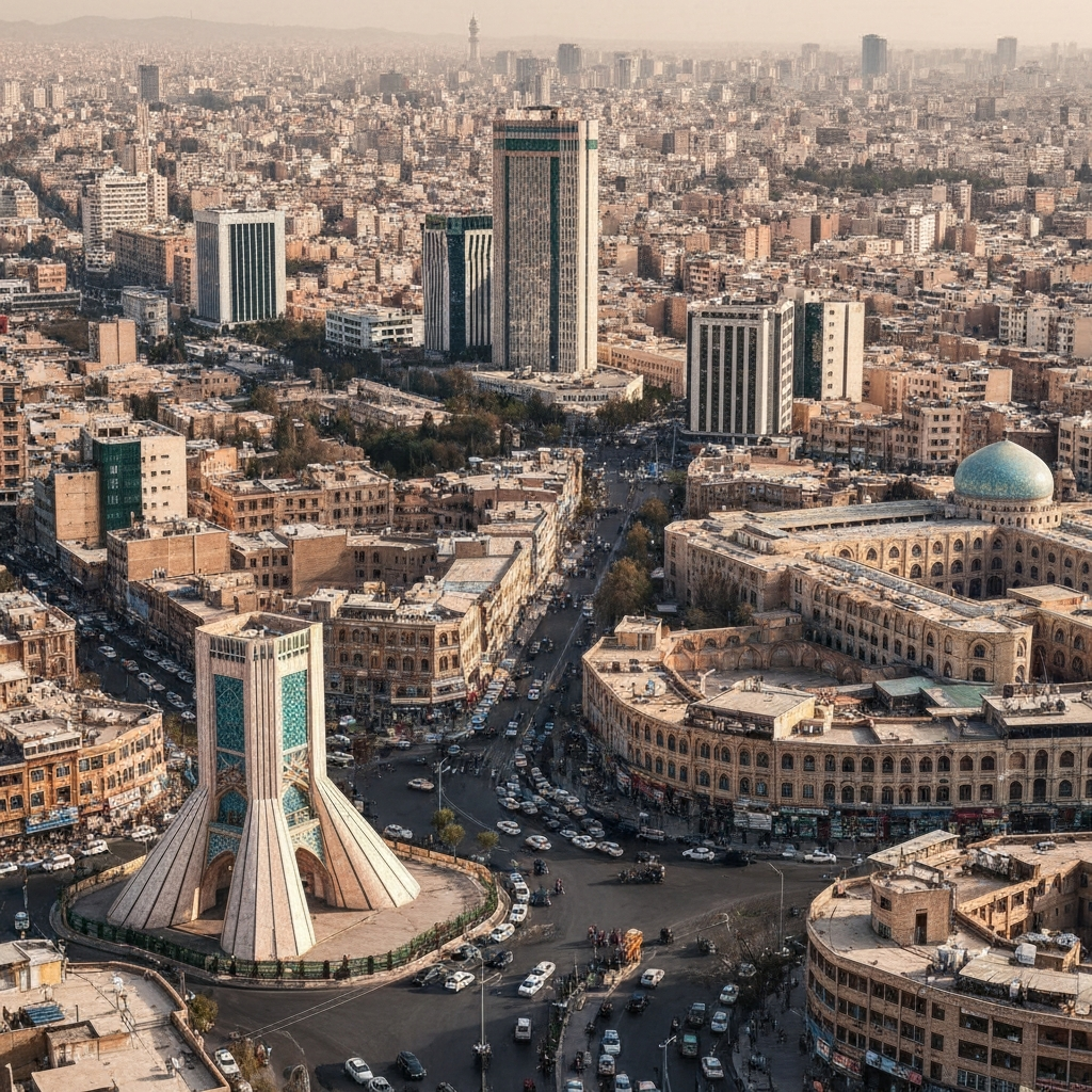 Tehran City Skyline