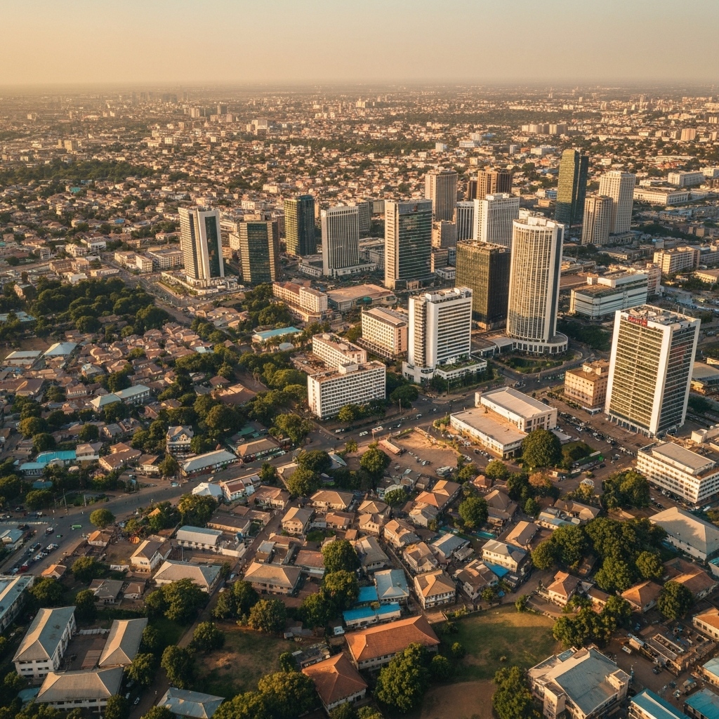 Abuja skyline from above