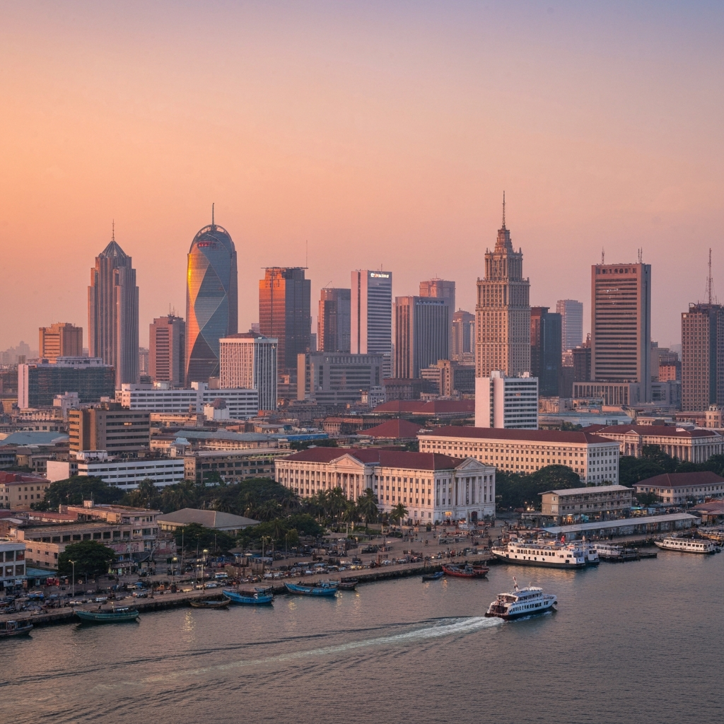 Lagos Skyline from Above