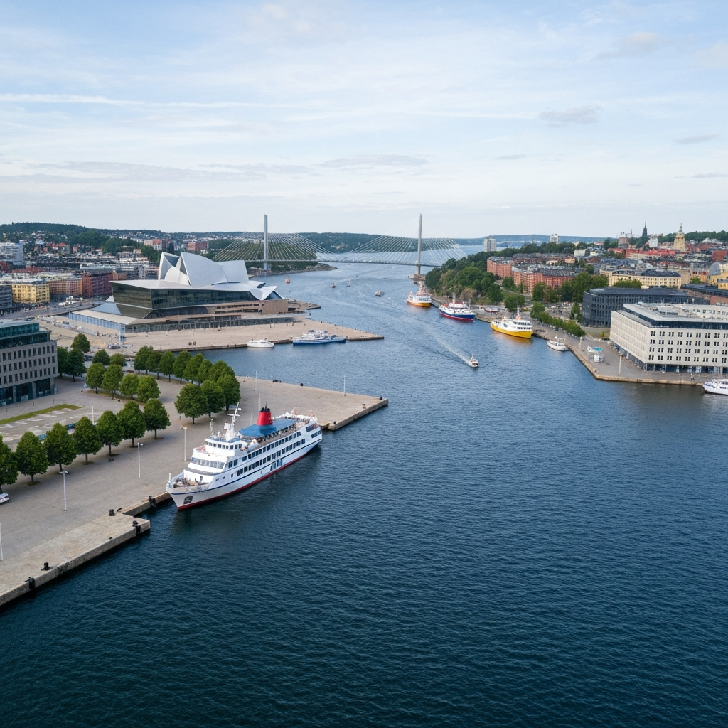 Private jet landing in Oslo