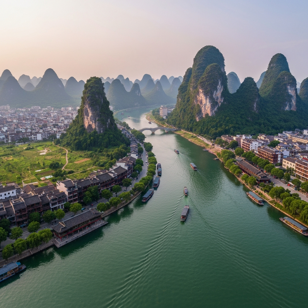 Aerial view of Nanning