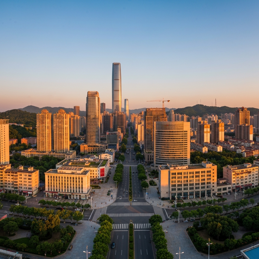 Nanning city aerial