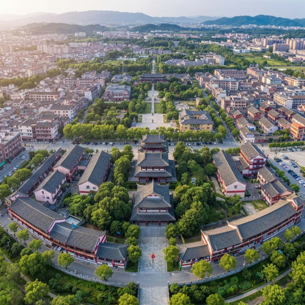 Shangqiu and Zhengzhou Aerial View