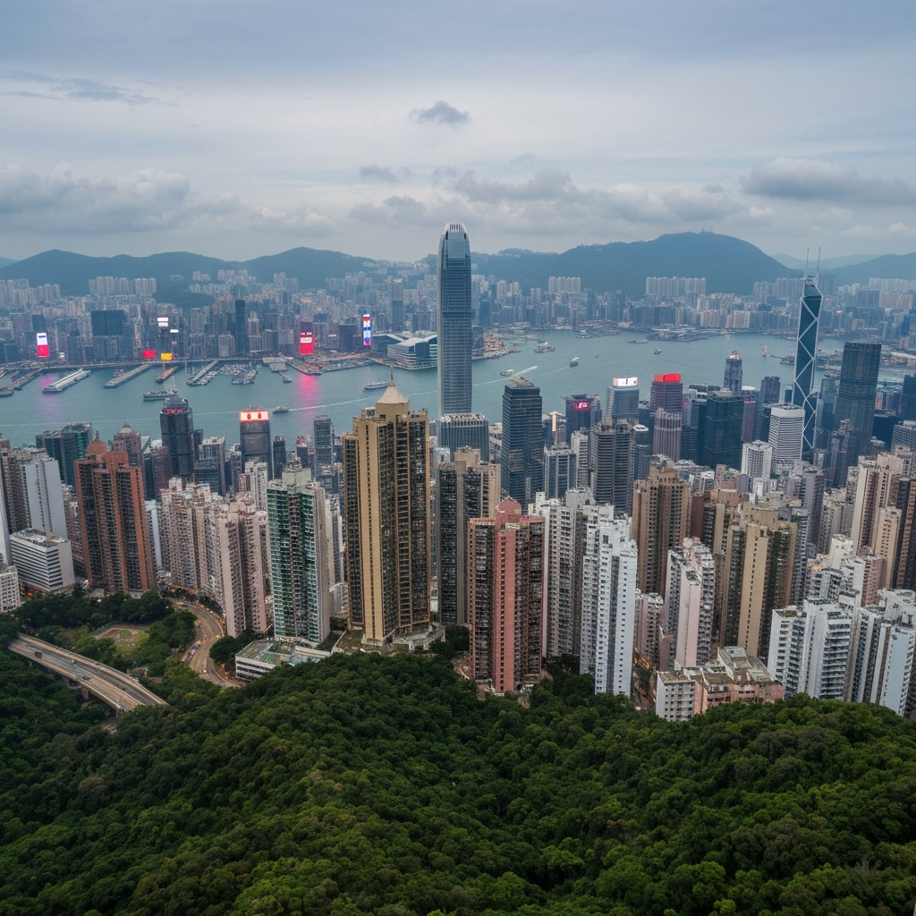 Aerial View Hong Kong