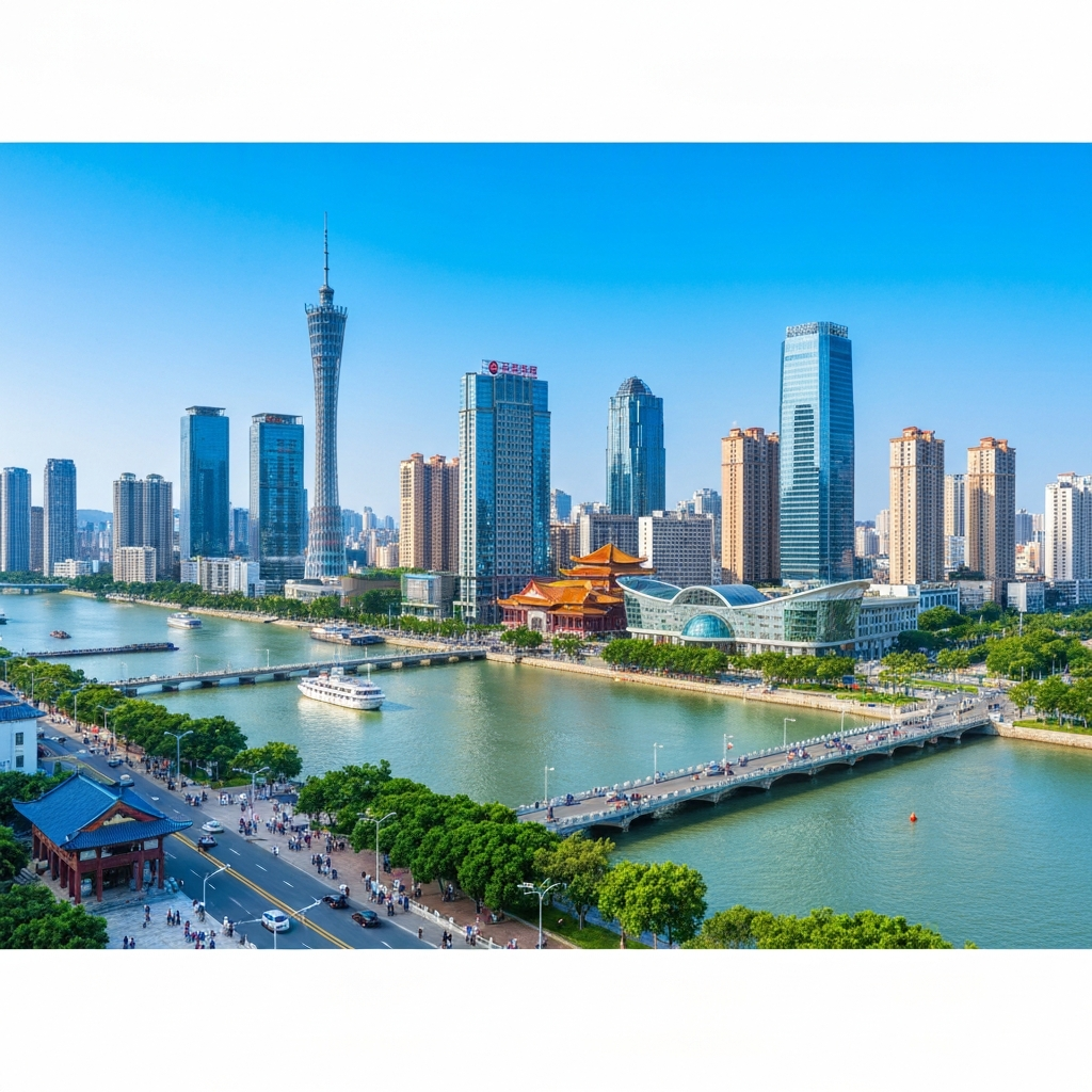 Aerial view Xiamen