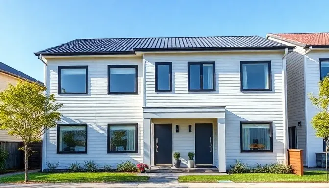 Modern New Zealand rental investment townhouse exterior