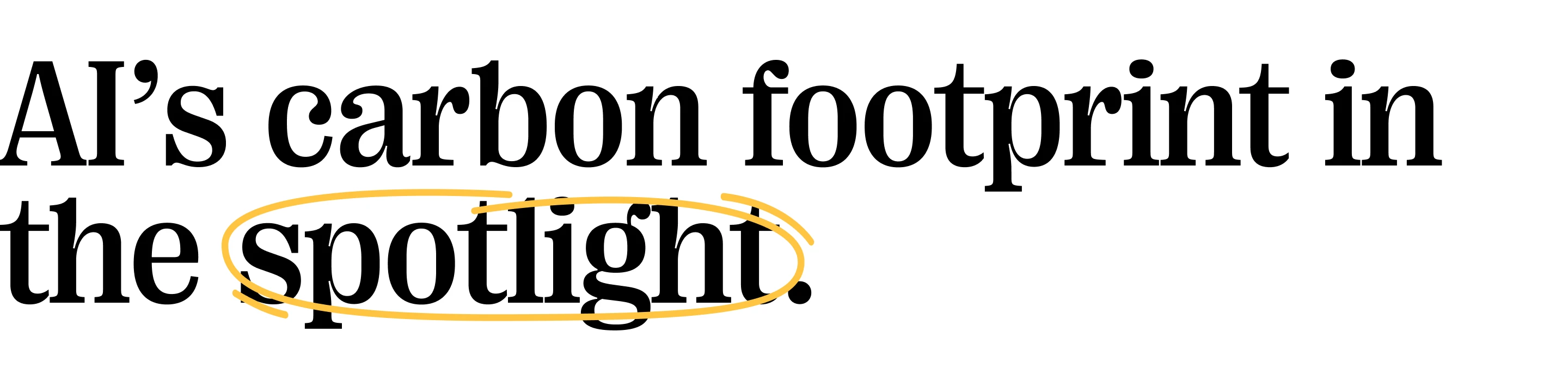 Quote: AI's carbon footprint in the spotlight