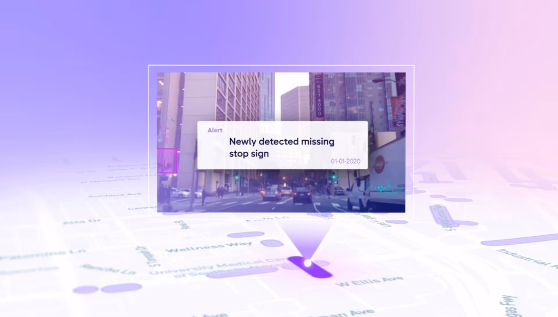 Missing stop sign alert