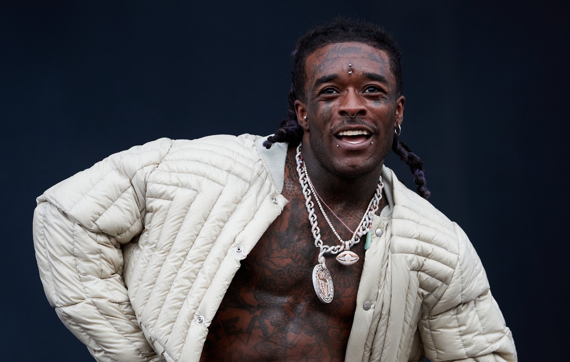 Lil Uzi Vert says his insurance company nearly "cut him off" over forehead diamond piercing