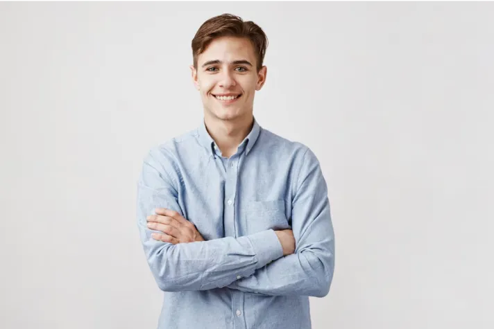 A man standing
