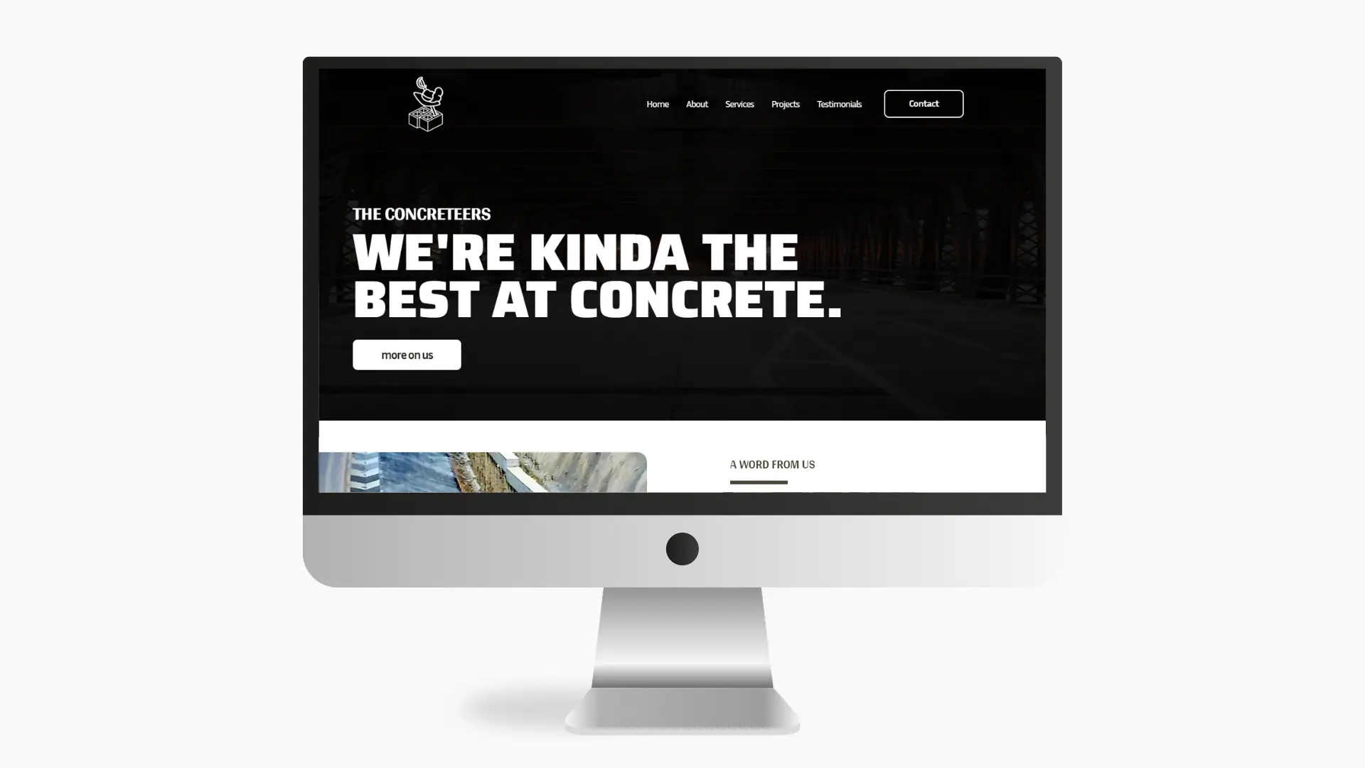 website for concrete laying company