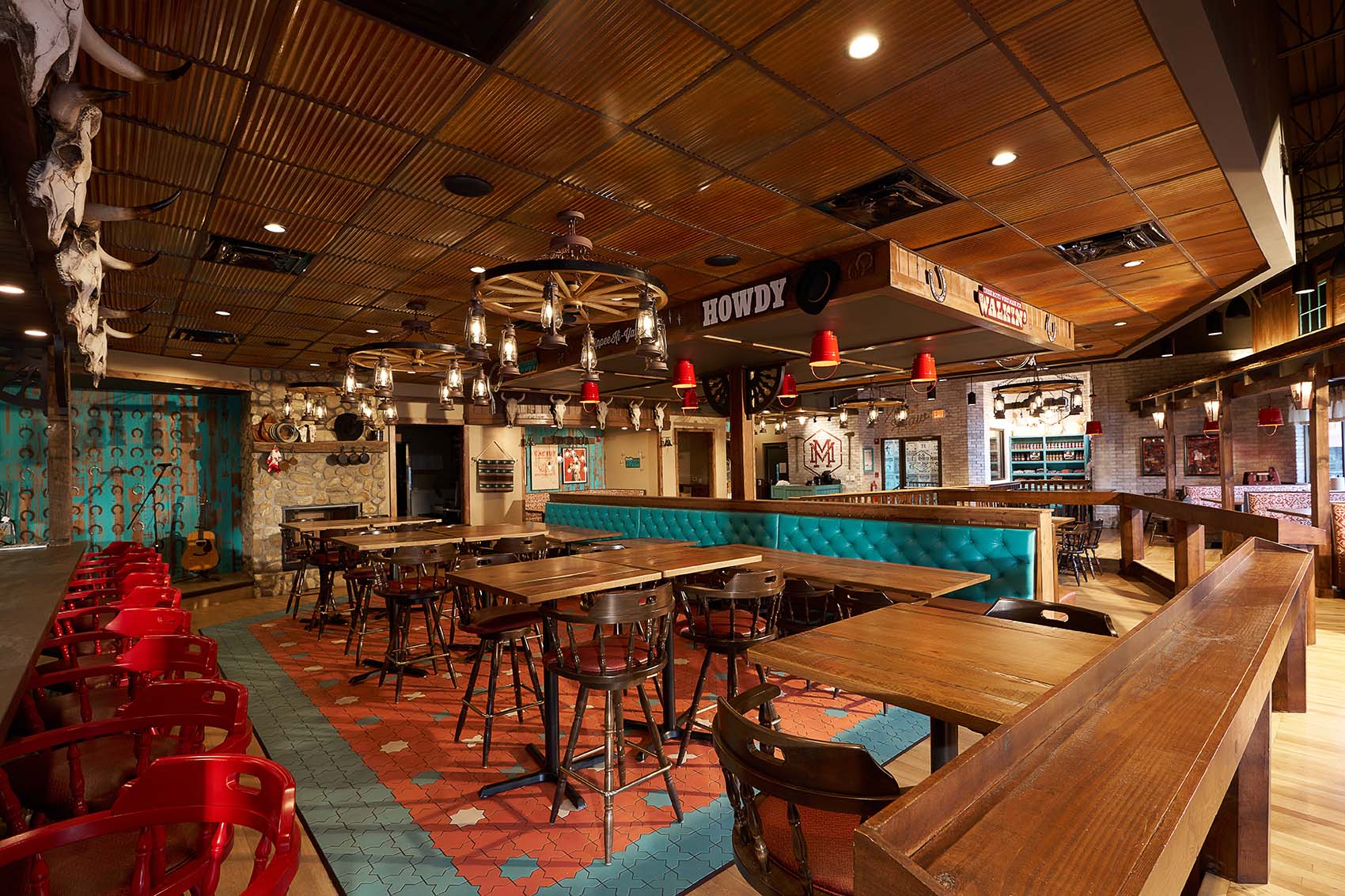 dining area for myron mixon restaurant