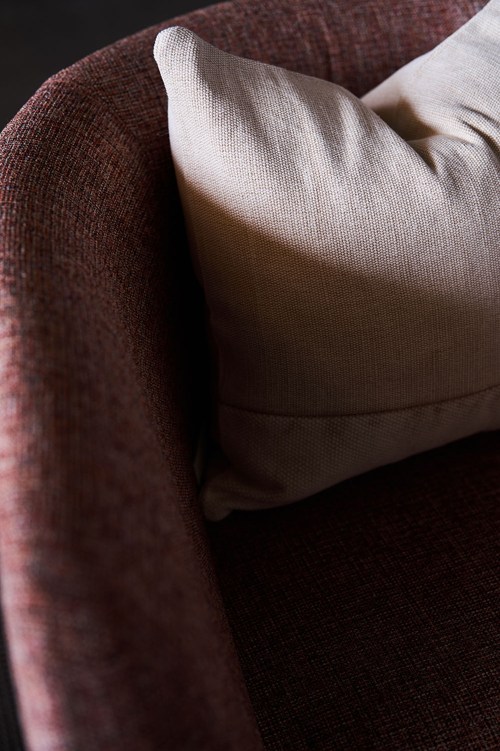 detail shot of upholstered chair