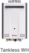 Tankless Geyser in white color