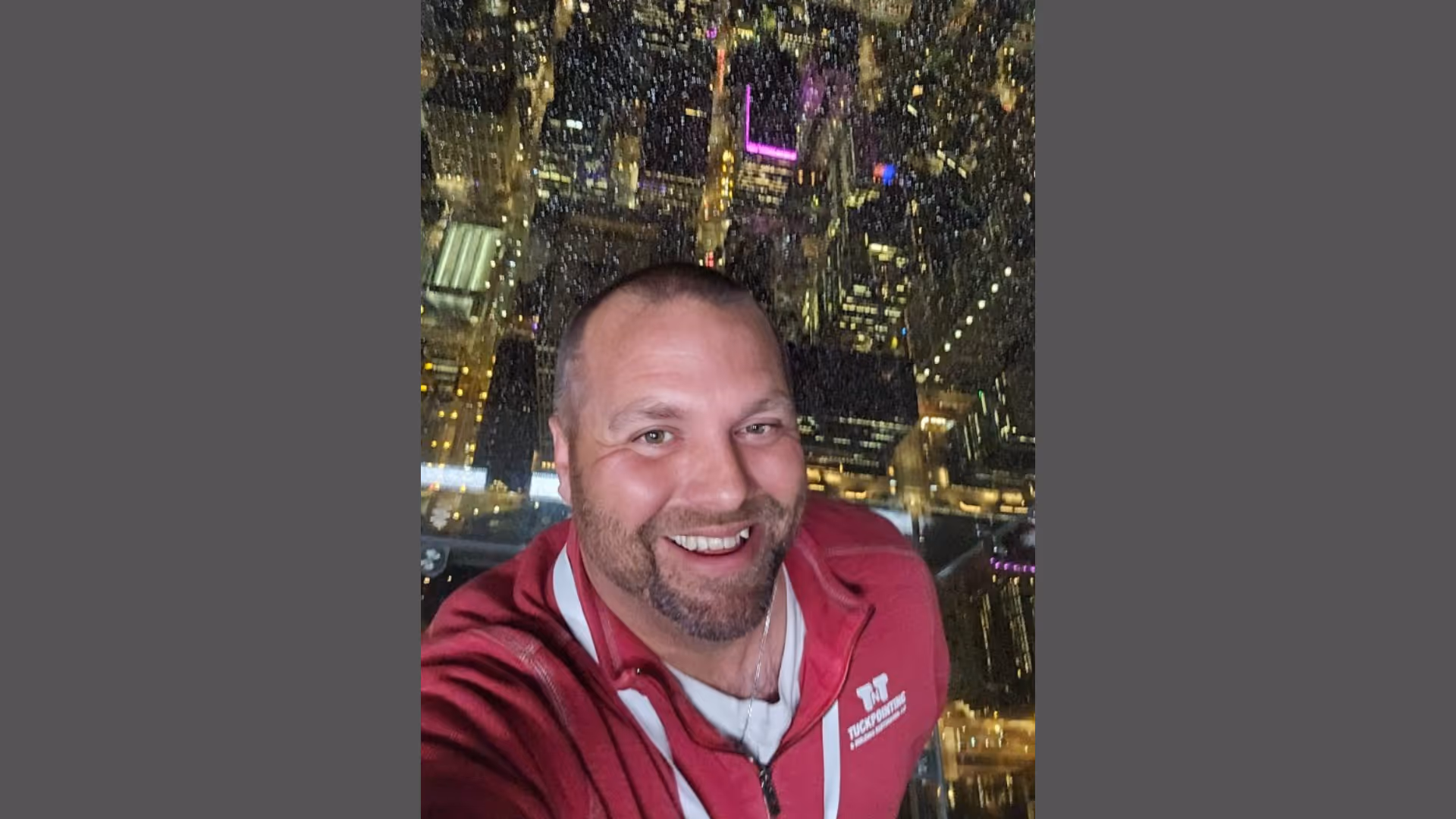 Josh Smyser, owner of TNT Tuckpointing, at an industry conference networking event
