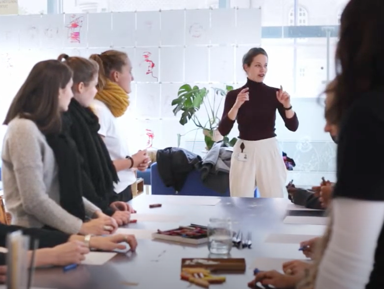 iris hosting a workshop