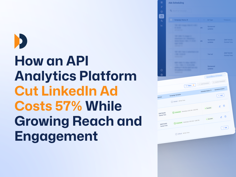 How an API Analytics Platform Cut LinkedIn Ad Costs 57% While Growing Reach and Engagement