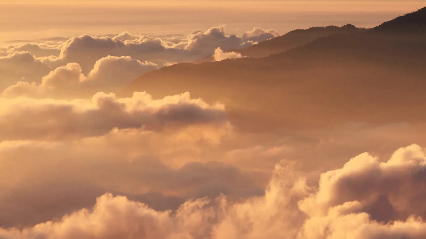 The clouds during sunset