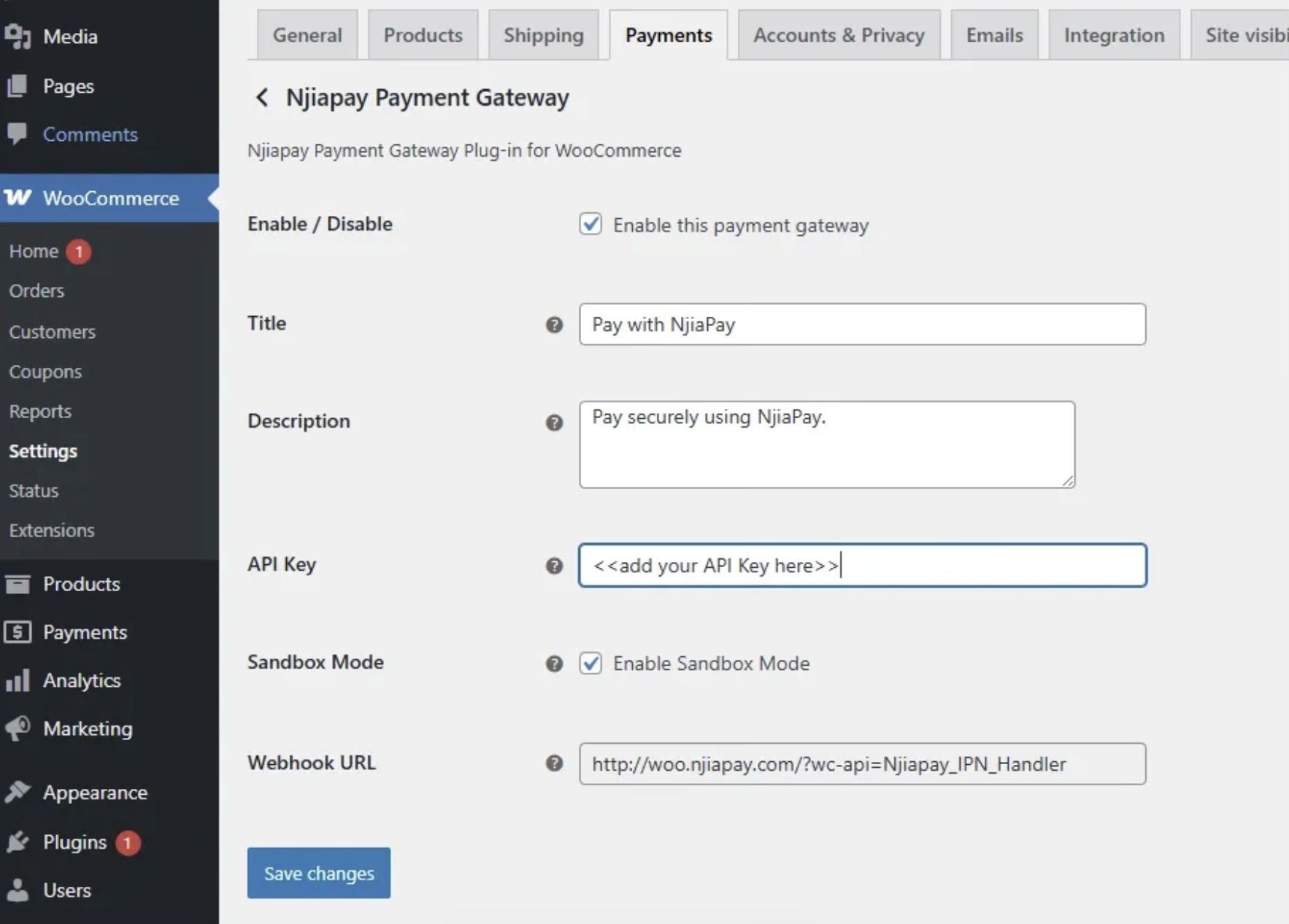 register dashboard