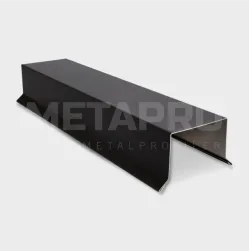 Metalprofil i sort aluminium