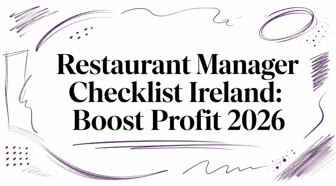 Restaurant Manager Checklist Ireland: Boost Profit 2026