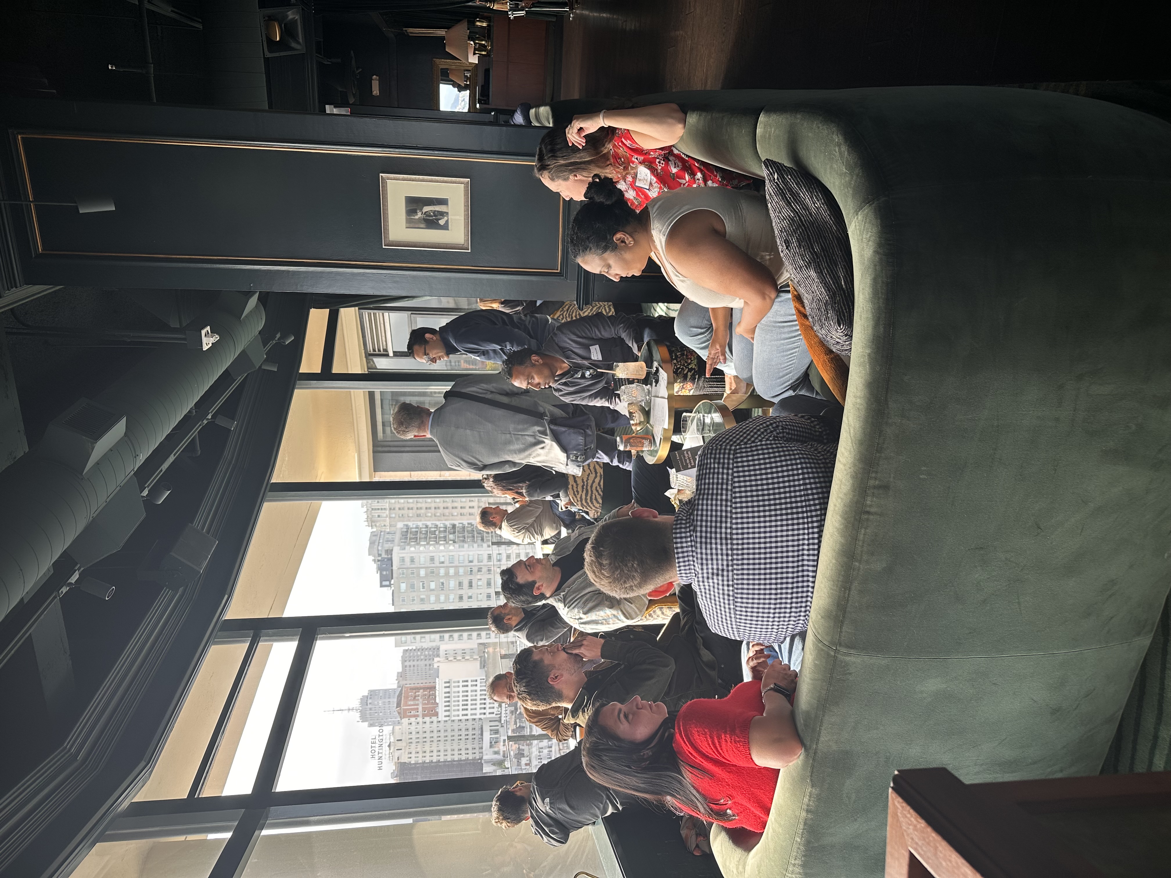 people at a happy hour event in san francisco