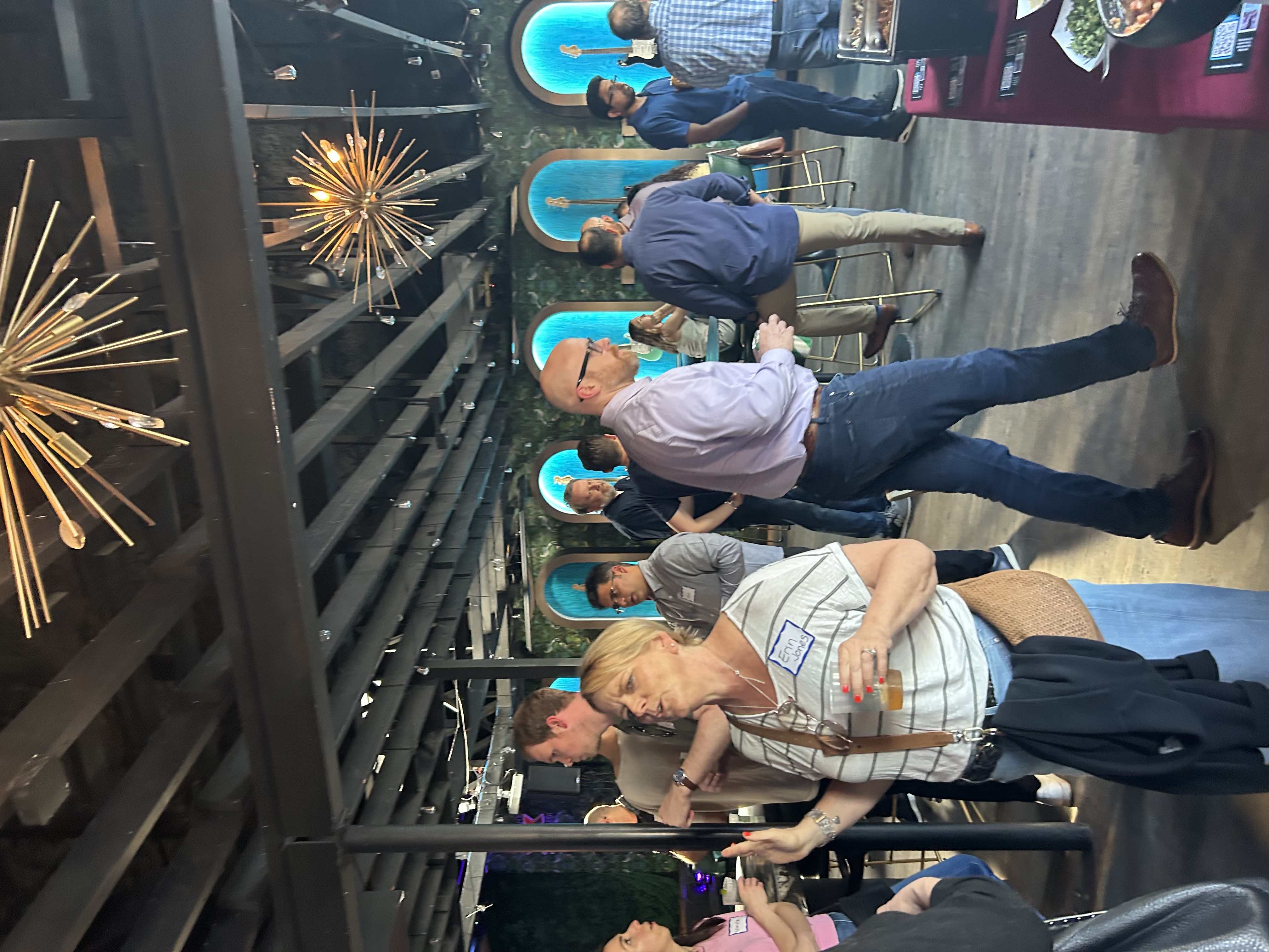 people at a happy hour event in austin tx
