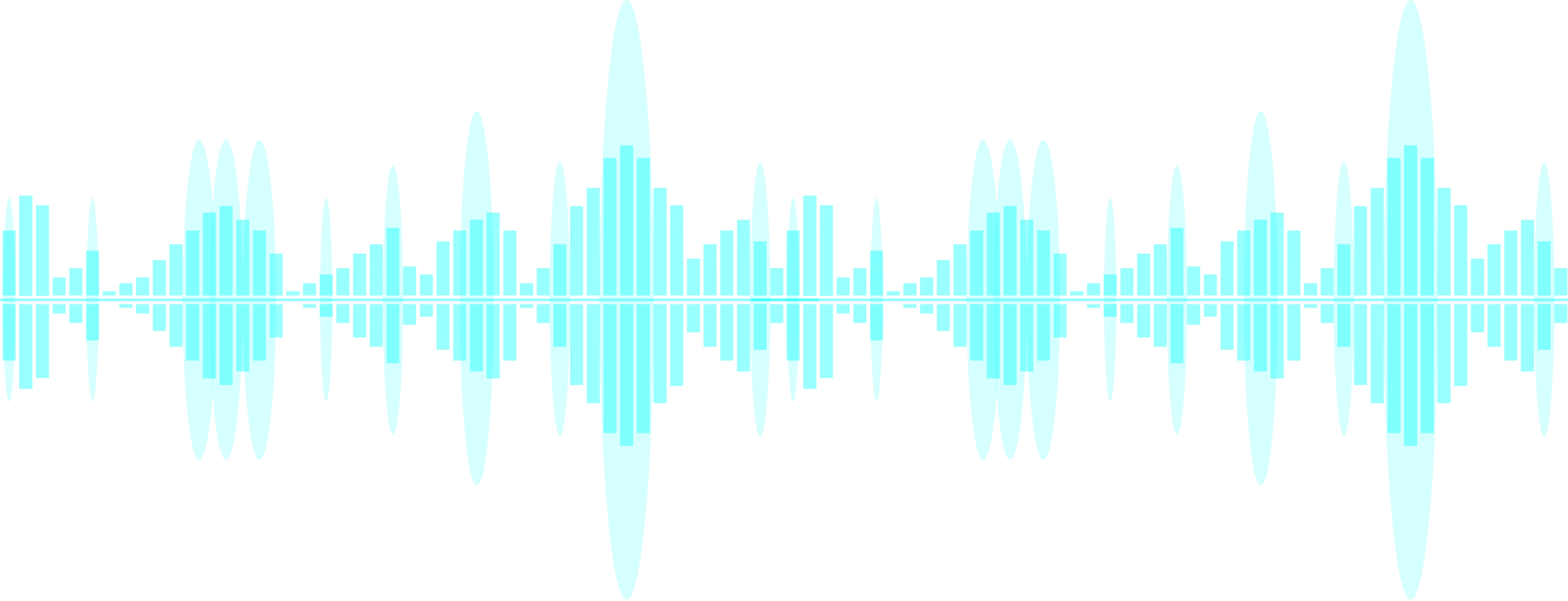 A sound wave with a black background.
